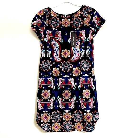 Yumi Kim Dresses & Skirts - NWT Yumi Kim Elana Black Paisley Printed‎ Zip-Up Mini Dress Style DR710 Size XS